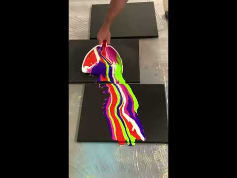 Low budget paint pour dustpan