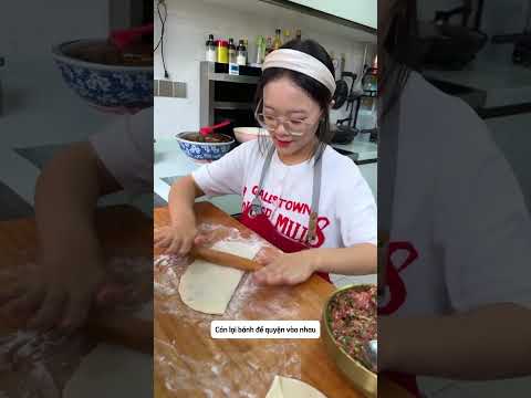 Tiểu Mỹ làm bánh rán thịt #shorts #shortvideo  #mukbang