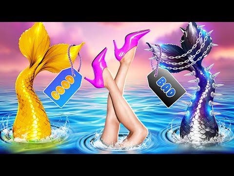 💖 GOOD Mermaid vs 🖤 BAD Mermaid: Who Will Rule The School?