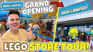 LEGO SHOPPING & STORE TOUR at Bricks & Minifigs Kitchener-Waterloo! Grand Opening VLOG