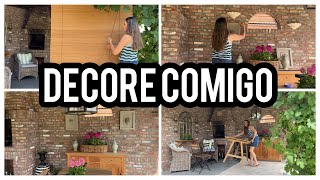 CORTINA, TAPETE E QUADROS NA ÁREA EXTERNA-DECORE COMGO