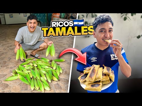 HACIENDO TAMALES DE ELOTE SALVADOREÑOS🇸🇻