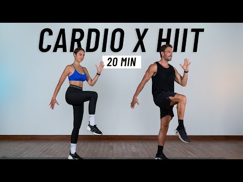 20 MIN INTENSE HIIT WORKOUT - ALL STANDING - Full Body, No Equipment, No Repeats