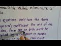 Elimination Method in Linear Systems