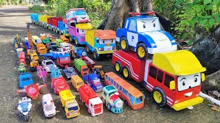 Mobil Mobilan Truk Tronton Panjang Bongkar Truk Oleng, Mobil Balap, Kereta Api, Truk Pemadam, Crane.