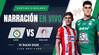 🔴 EL LEÓN DE JAMES RODRIGUEZ CAYÓ ANTE SAN LUIS POR LA LIGA MX APERTURA - PARTIDO SIMULADO PES 2025