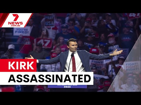 Political influencer Charlie Kirk shot dead at Utah campus | 7NEWS