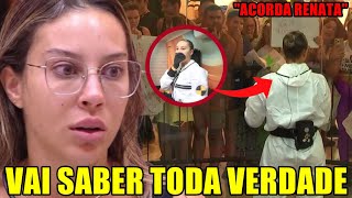 Renata recebe informações externas do BBB25 e vai descobrir toda a falsidade na casa
