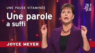 Une parole de Dieu vaut plus que mille conseils | Pause vitaminée avec Joyce