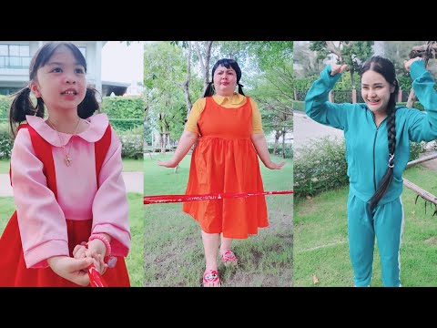 รวมคลิปละครสั้น เเข่งวิ่งสควิดเกม2 เครื่องตรวจผี Shorts Ep.43