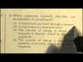 Wave Properties and Energy Concepts