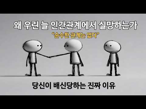 당신이 배신당하는 진짜 이유 | 왜 우린 늘 인간관계에서 실망하는가