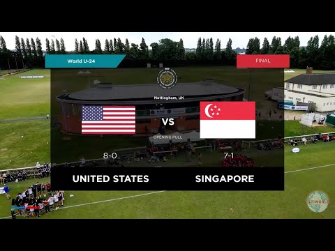 Video Thumbnail: 2023 WFDF World U-24 Ultimate Championships, Mixed Final: USA vs. Singapore