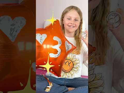 🎈Lia bemalt einen Luftballon mit Zahnpasta😃 #kinder #basteln  #kindervideo #lernen #lifehacks #diy
