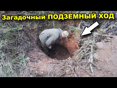 Обнаружен загадочный ПОДЗЕМНЫЙ ХОД в лесу! В поисках сокровищ / In search of treasures