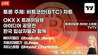 트레이딩뷰 라이브방송(TVTV) 토론 : 비트코인(BTC) 차트 향방.