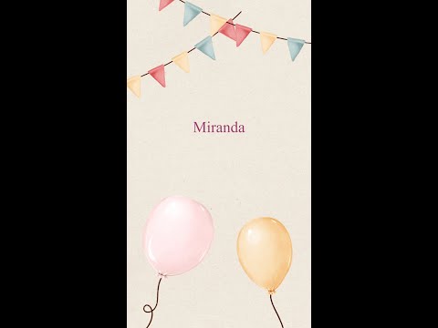 Felíz Cumpleaños Miranda 🎁 🍰 | Tiktok Discobar 💋