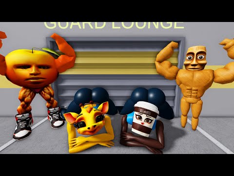 BRAINROT WOMAN STUCK? MUSCLE SAHUR FALL IN LOVE in BARRY'S PRISON RUN! #roblox #obby