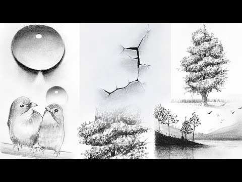 5 dibujos faciles para principiantes | Pencil drawing ideas