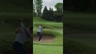 You're in a fairway bunker 72 yards out from a back right pin. What's the shot? #TeamTaylorMade