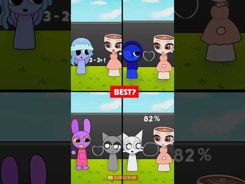 Sprunki VS Brainrot: Draw Heart & Math Challenge Pack Animation #sprunki #shorts #duptoon21