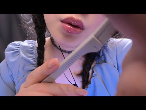 Up Close ASMR on Your Eyes and Face with Breathing for Your Sleeping and Anxiety Relief ๐๐