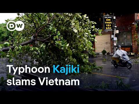 YouTube video thumbnail: Typhoon Kajiki Crosses to Laos After Lashing Vietnam