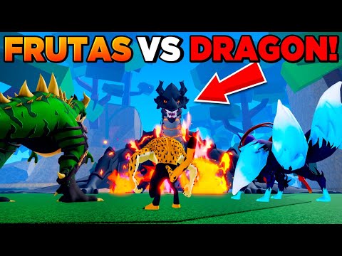 NOVA DRAGON VS TODAS FRUTAS DO BLOX FRUITS ATÉ PERDER!