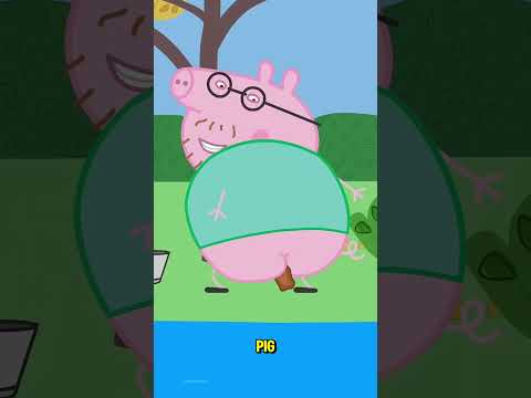 o papai pig faz cocô, na água que. Vai na boca dos gatinhos #peppapig #foryou #cartoons #desenho