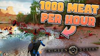 BEST Spot to Gather Meat in Crimson Desert | 1000 Meat/hr & 300 Silver/hr