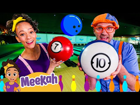 Blippi and Meekah Go Bowling! | Meekah - Sports & Games Cartoons for Kids
