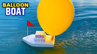 Balloon & Thermocol Boat making , how to make working boat at home