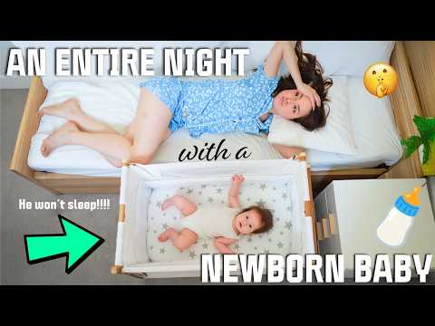 Very Realistic Night Routine With A Newborn! | Spend An Entire Night With My Newborn! | ad