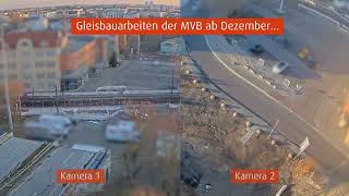 Zeitraffervideo: Abriss und Bau Behelfsbrücken über die Halberstädter Straße
