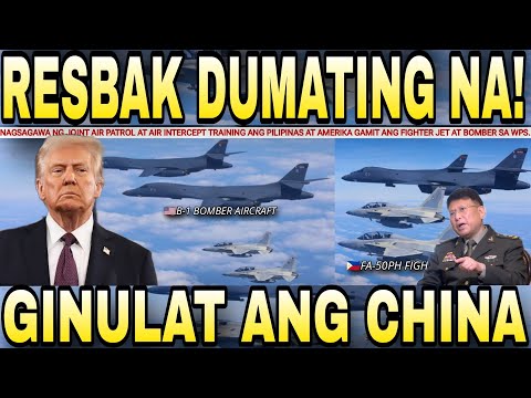 AMERIKA nagpadala ng BOMBER sa WEST PHIL SEA kasama ang FIGHTER JET ng PILIPINAS