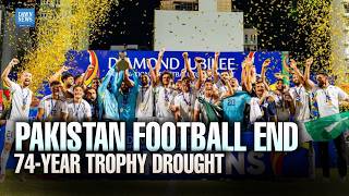 YouTube video thumbnail: Pakistan Football Team Defeat Afghanistan to Win Trophy After 74 Years