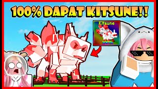 CARA GACHA 100% MENDAPATKAN KITSUNE DI GROW A GARDEN !! Feat @sapipurba Roblox