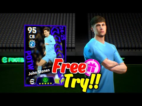 Trick To Get 101 Rated John Stones From Potw European Club Championship In eFootball 2025 Mobile