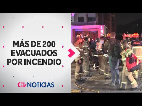 EMERGENCIA EN RECOLETA: Más de 200 personas fueron evacuadas tras incendio en edificio - CHV