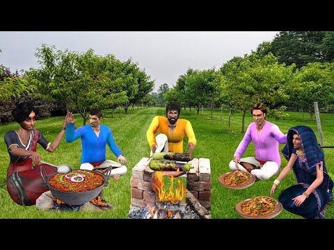 Lauki Bharta Burnt Bottle Gourd Cooking Village Style Food Hindi Kahaniya Moral Stories Comedy Video