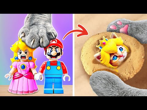 ¡Oculto En La Arena! 🧐 Mario Salva A La Princesa Peach *Artesanías Para Amantes de las Mascotas*