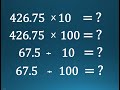Multiplying and Dividing Decimals