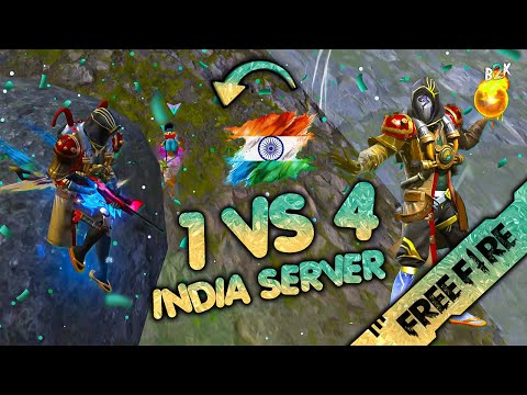 [B2K] DOMINATING THE INDIA SERVER | 1 VS 4 HIGH KILL GAME #ff #freefire