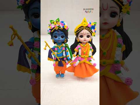 Viral AI Look Radha Krishna Getting Ready For Krishna Janmashtami 🎉🎊 Lord Radha Krishna Making🙏🥥🌺🏵️