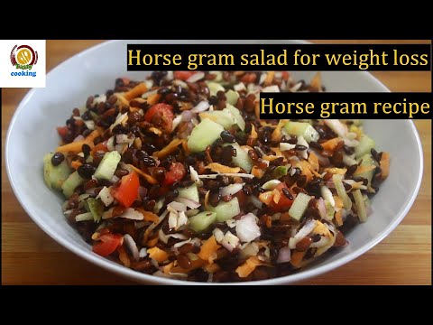 Horse gram salad/horse gram recipe/salad recipe for weight loss/weight loss recipe