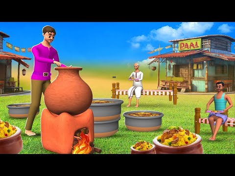 मिट्टी का चूल्हा चिकन - Clay Stove Chicken Story | Hindi Kahani Comedy Video Moral Stories MaaMaa TV