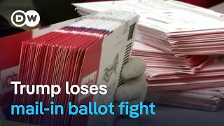 YouTube video thumbnail: Supreme Court Blocks Trump’s bid to Restrict Postal Voting
