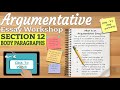 Crafting Effective Body Paragraphs in Argumentative Essays