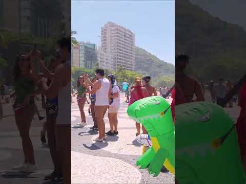 🇧🇷 Walk in Copacabana Beach, Rio de Janeiro | Brazil #shorts #beach #travel