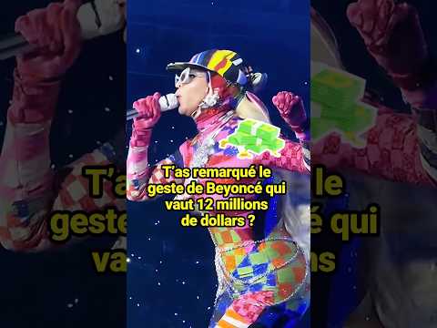 T’as remarqué le geste de Beyoncé qui vaut 12 millions de dollars ?#celebrity #Beyoncé